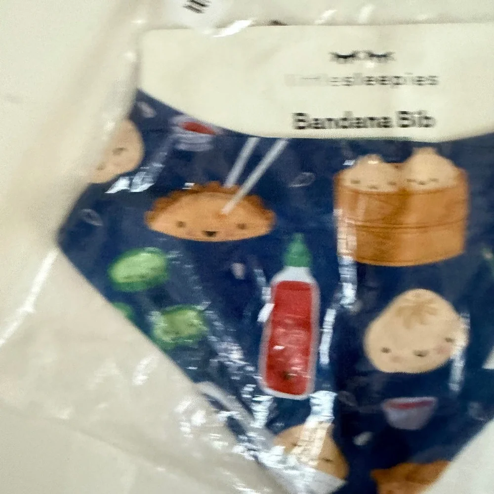 Little Sleepies Bao Buddies Bandana Bib NWT
